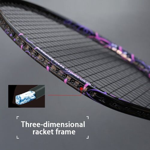 Professional Max 30 Pounds 4U V-Shape Badminton Racket Strun