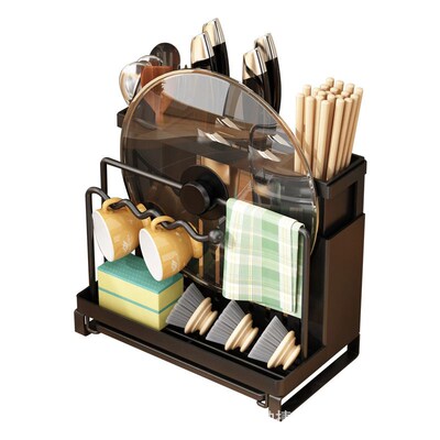 No Installation Kitchen Knife Rack Chopstick Tube Storage Ra