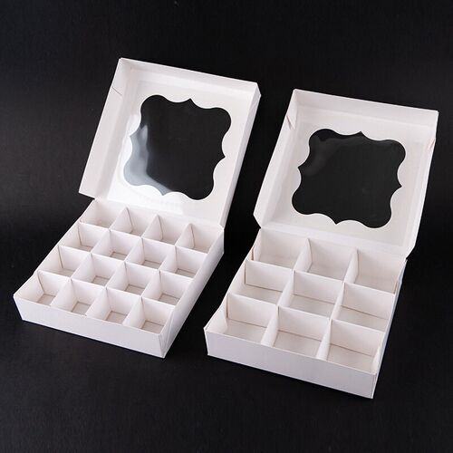 LBSISI Life-Pastry Chocolate Paper Boxes White Pink Handmade