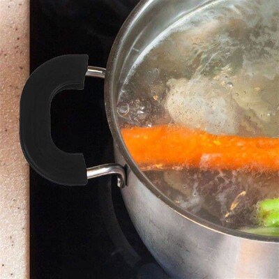 4Pcs Silicone Handle Covers Anti Scalding Heat Resistant