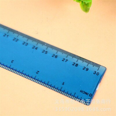 Student Office Stationery Set 4Piece Colorful Ruler Triangle