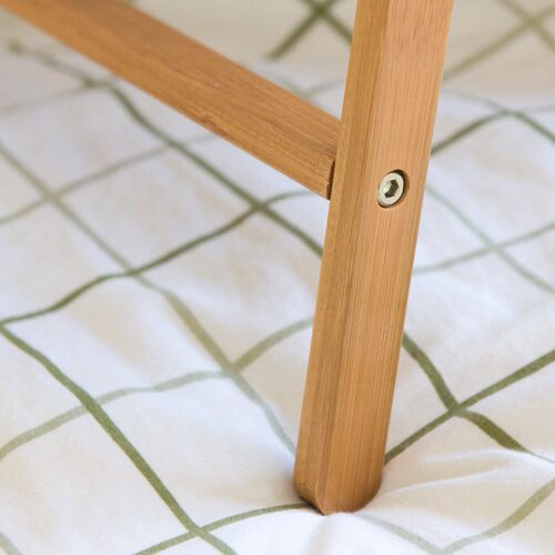 Foldable Laptop Table for Bed, Bamboo Bed Desk, Breakfast Se