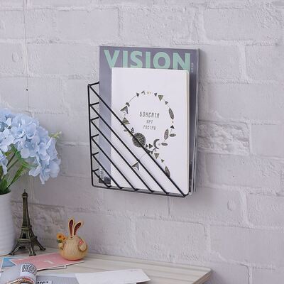 steel newspaper wall holder storage magazine book hanger