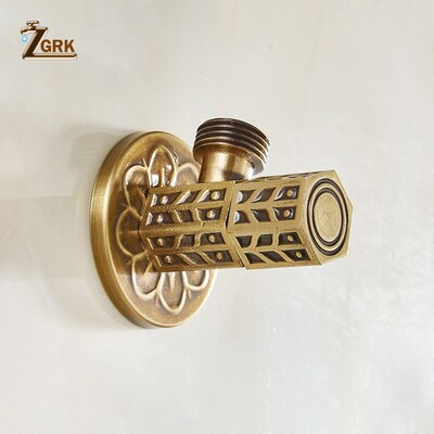 ZGRK Free Shipping  Brass Triangle valve Water control valv