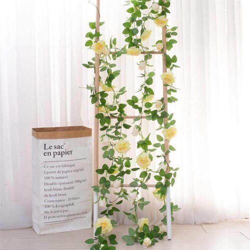 2m Artificial Flowers Rose Ivy Vine Wedding Decoration