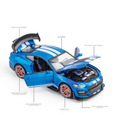 New 1:32 High Simulation Supercar Ford Mustang Shelby GT500