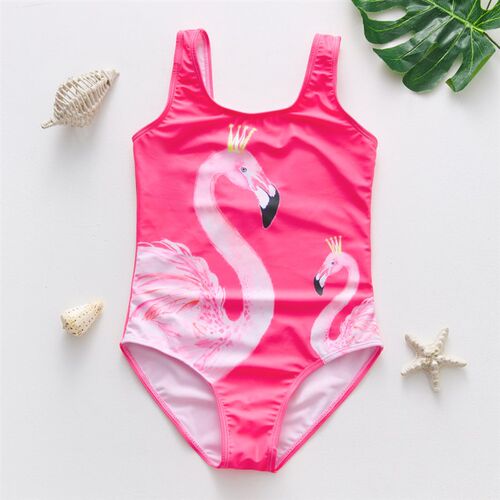 2022 Flamingo Girls Swimsuits One Piece Swimwear 3-10years K