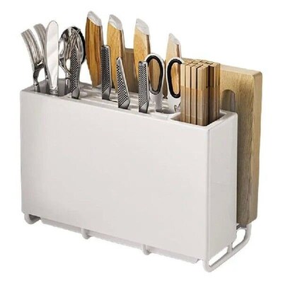 Kitchen Utensil Organizer Cooking Chopping Board Holder