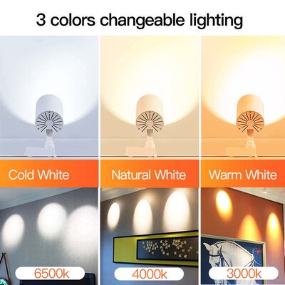 Whole Set Led Track Light 12/20/30/40W COB Track Lights Alum