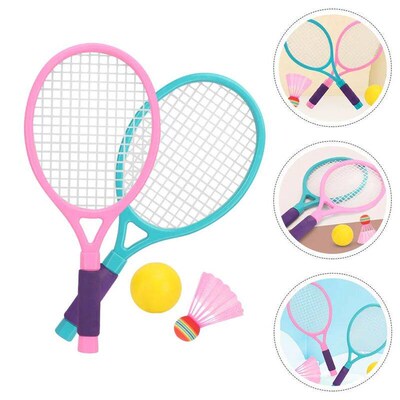 Portable Kids Badminton Rackets Tennis Racket Toy Plastic Ma