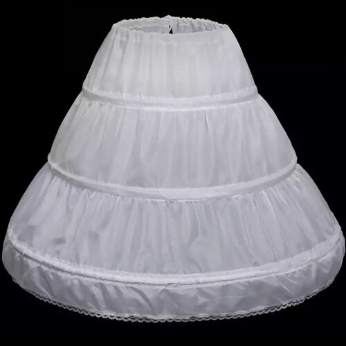 2023 Girls Dress 3 Layered Flower Petticoat Christmas Party