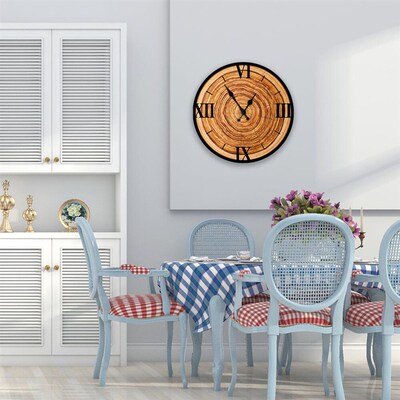 Nordic Simple Wooden Wall Clock Modern Design Living Room Ho