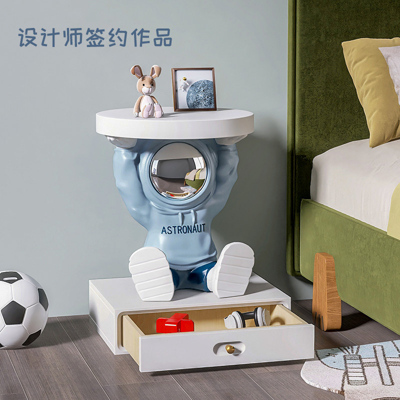 宇航员大型落地摆件儿童房创意床头柜卧室客厅沙发边几高级装饰品,家居饰品,落地摆件,淘宝优惠券,粉丝福利购,淘宝优惠卷