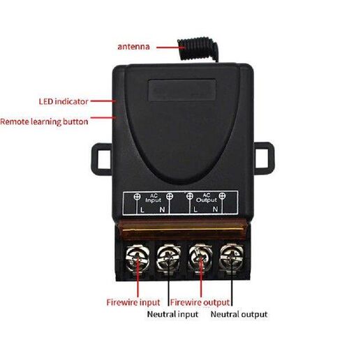 AC 220V 30A 1CH 433MHz Wireless Remote Control Switch RF