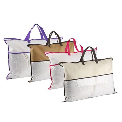 Moving bag Tranparent Non-woven Pillow Packed Quilt Blanket