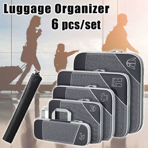 6 Pieces Travel Storage Organizer Set With Portable Lightwei