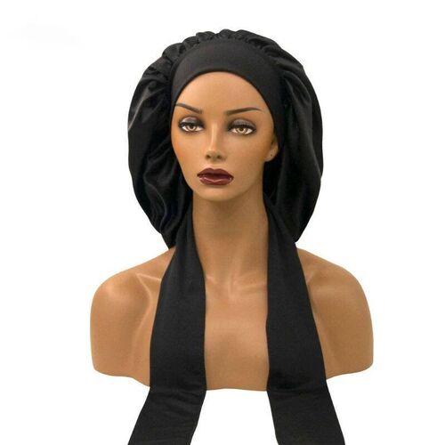 Coffee Black White Wine Navy Pink Large Satin Bonnet Silk Ni
