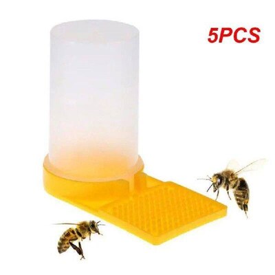5PCS Bee Drinking Water Waterer Feeder Beekeeping Honey Bee