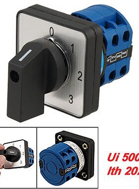 Single Off 4 Postions Changeover Control Rotary Cam Switch 2