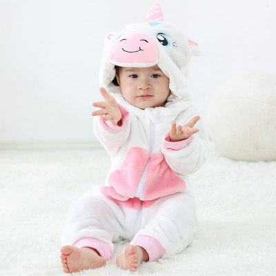 Baby Rompers Winter Kigurumi Lion Costume For Girls Boys Tod