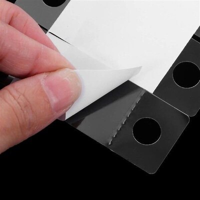 500pcs Self Adhesive Hooks Clear Transparent PVC Hanging