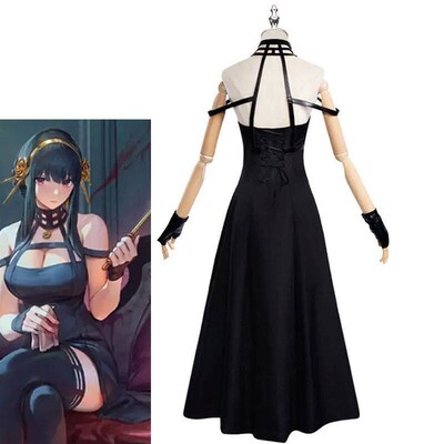 Yor Forger Cosplay Elastic Cuisse Bas Ensemble Complet pour