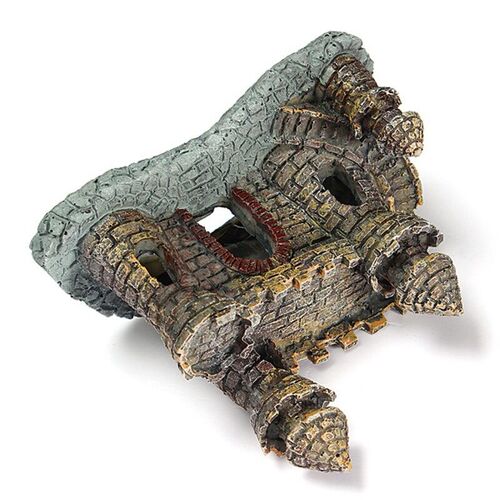 Aquarium Resin Castle Fish Tank Decorations Castle Tower Orn