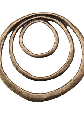 WYSIWYG 1pcs 49x51mm 3-Layer Circles Charms Pendant For Jewe