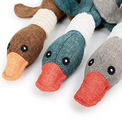 Pet Mallard Duck Dog Toy for Aggressive Chewers Dog Squeaky