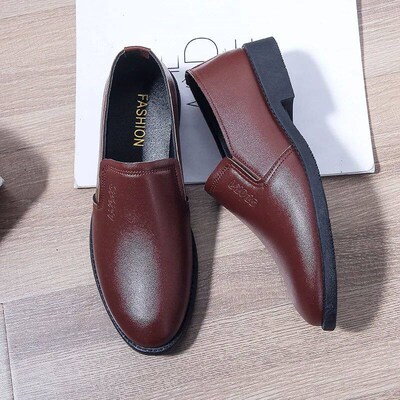 Mens Leather Dress Shoes Formal Brown Elegant Mens Shoes
