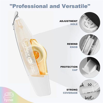 1 Pcs School Correction Tape 8m*5mm Replaceable Correction T