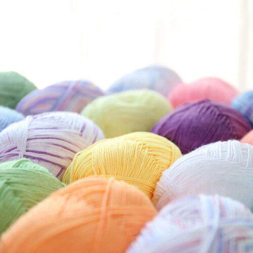 50g Soft Thick Fiber Yarn Bamboo Cotton Yarn Crochet Yarn B