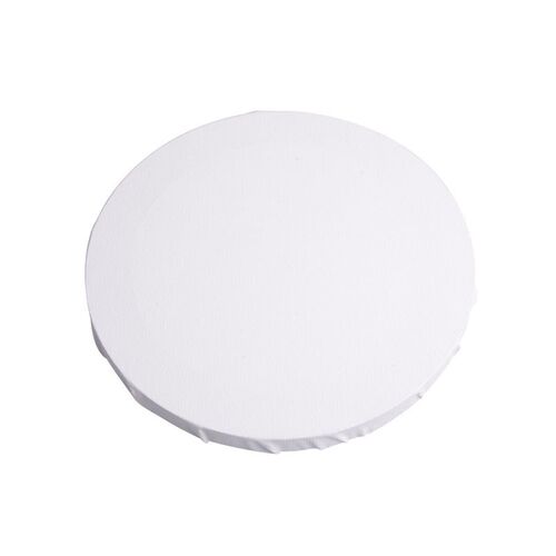 White Blank Panels Round Canvas Board Wooden Frame Art Artis