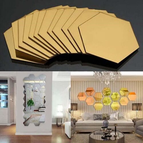 Hexagon mirror mirror environment friendly acrylic wall wall
