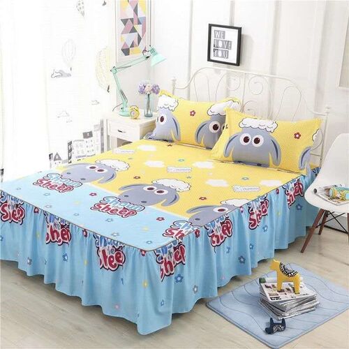 Bed skirt pillowcase 3 woolly bedset bedding set bedspread