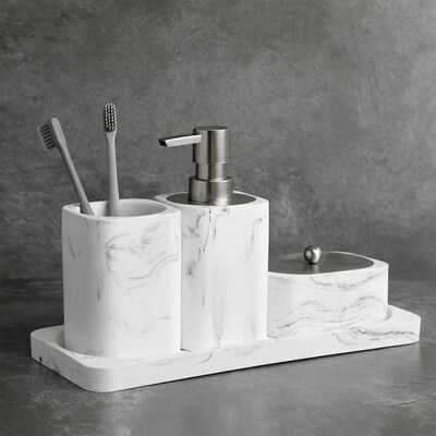 Bathroom Accessories Imitation marble Soap Dispenser Cotton