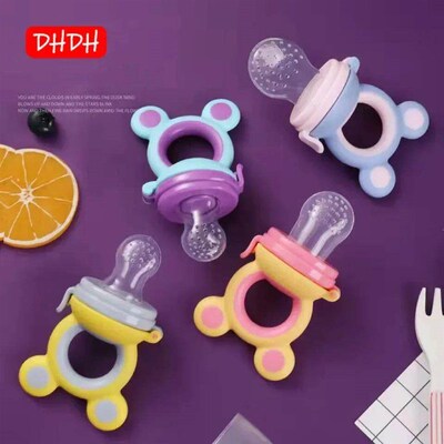 Baby Teether Nipple Fruit Food Feeder For New BornSilicona T