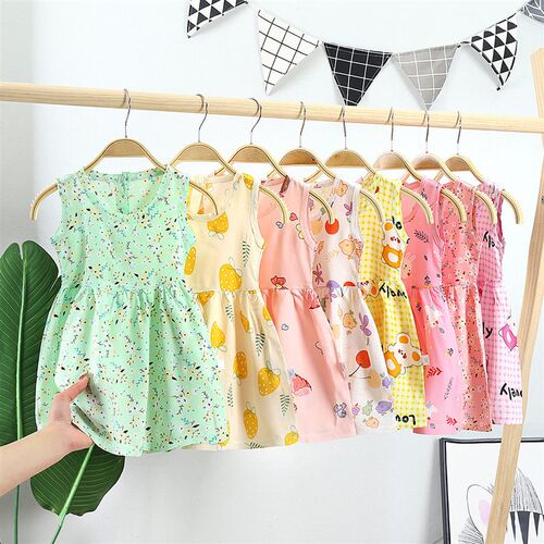 Summer 6 Style Childrens Dress 2023 Party Clothing Cotton S