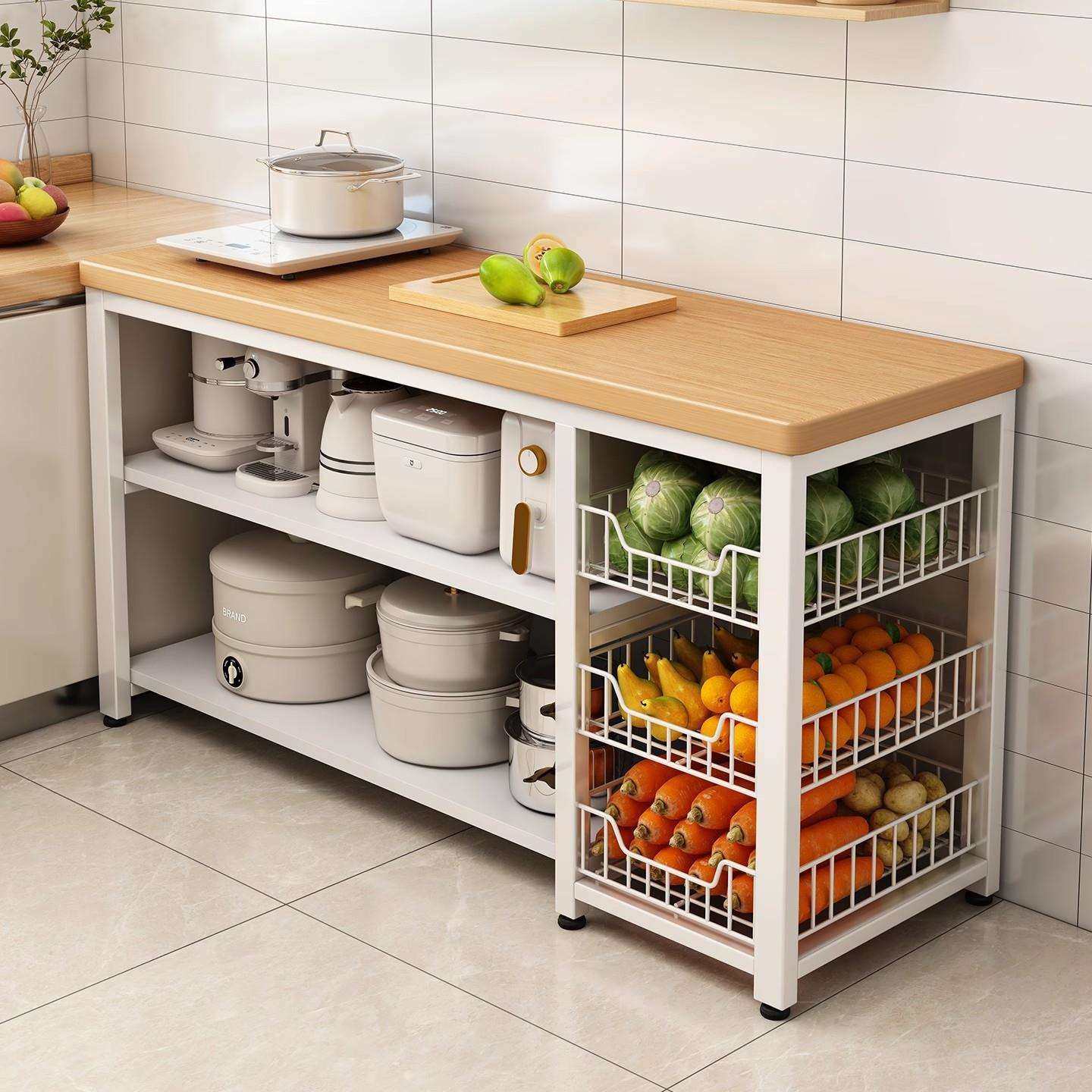 厨房落地多层置物架家用多功能切菜桌子微波炉餐边柜子收纳架子,鲜花速递/花卉仿真/绿植园艺,割草机/草坪机,淘宝优惠券,粉丝福利购,淘宝优惠卷