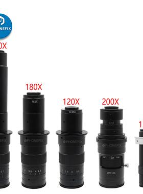 120X 180X 300倍光学镜头单筒工业显微镜数码电子CCD工业相机镜头