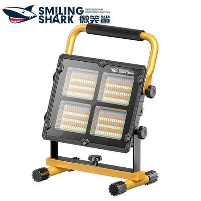 Large capacity solar rechargeable outdoor floodlight