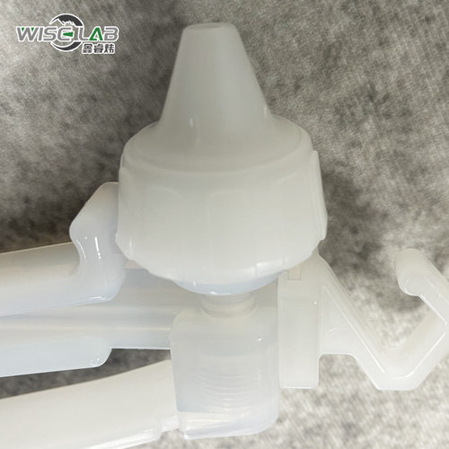 厂家批发耐酸碱腐蚀PFA氮气枪伸缩弹簧管接头高纯半导体PFA氮气枪