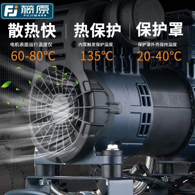 藤原空压机大型打气泵工业级木工高压气泵汽修喷漆空气压缩机220V图片