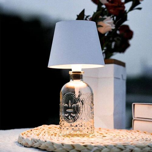 Wireless Bottle Lamp  3-Color Touch Control with Stepless Di