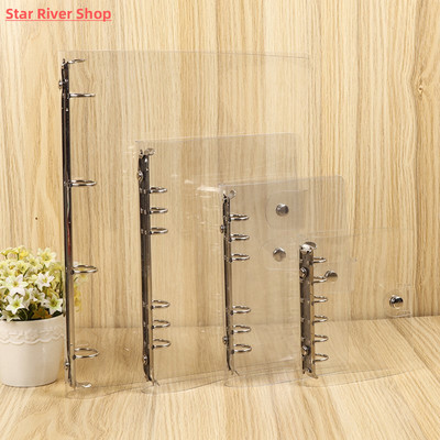 1Pc Transparent Color Plastic Clip File FolderA4/A5/A6/A7 No