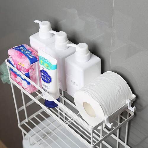 Bathroom toilet rack washing machine large storage shelf