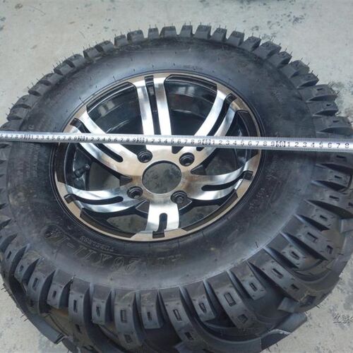 改装钢管四轮卡丁车沙滩车26X9-14 2F6X11-14寸越野轮胎铝合金轮