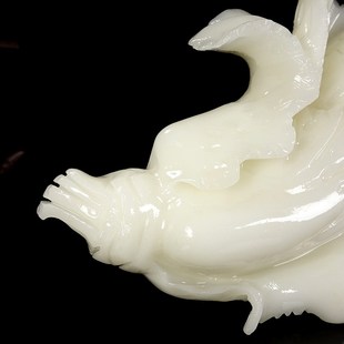 天然阿富汗白玉白菜摆件玉石百财招财聚财开业乔迁礼品客厅装 饰品