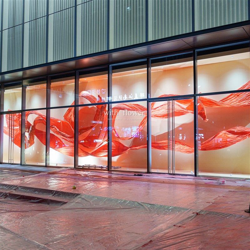 橱窗装饰布置道具商场美陈大型红色纸艺飘带挂饰节日氛围场景装扮,商业/办公家具,商业美陈,淘宝优惠券,粉丝福利购,淘宝优惠卷