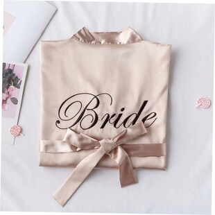 Bride with Team Bride Bathrobe Bride To Be Bridal Shower Bac